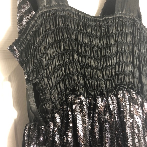 Arden B silver & black sequin dress with belt - Picture 5 of 8